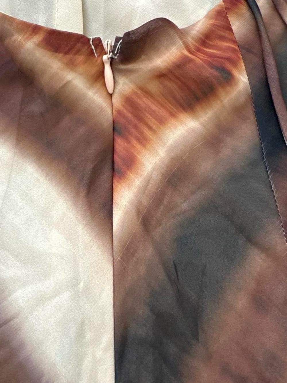 Striped Halter Maxi Dress in Brown & Cream - Picture 6 of 6